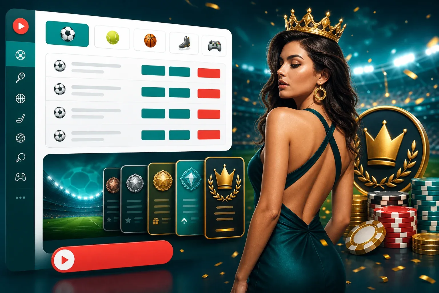 The 22Bet betslip and wagering tools